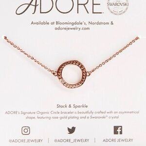 Adore Rose Gold Bracelet with Swarovski Crystal